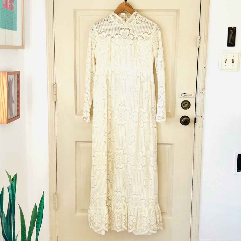 1970’s custom made wedding/prom/prairie dress.